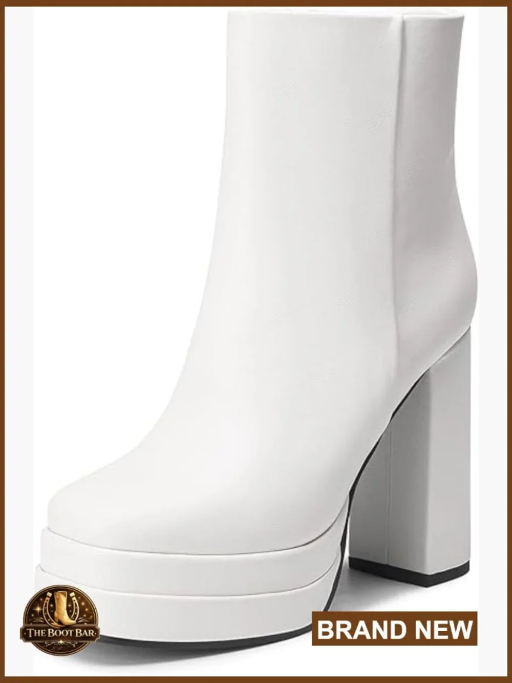 Women's Platform Ankle Boots Chunky Heels Square Toe Y2K Party Booties